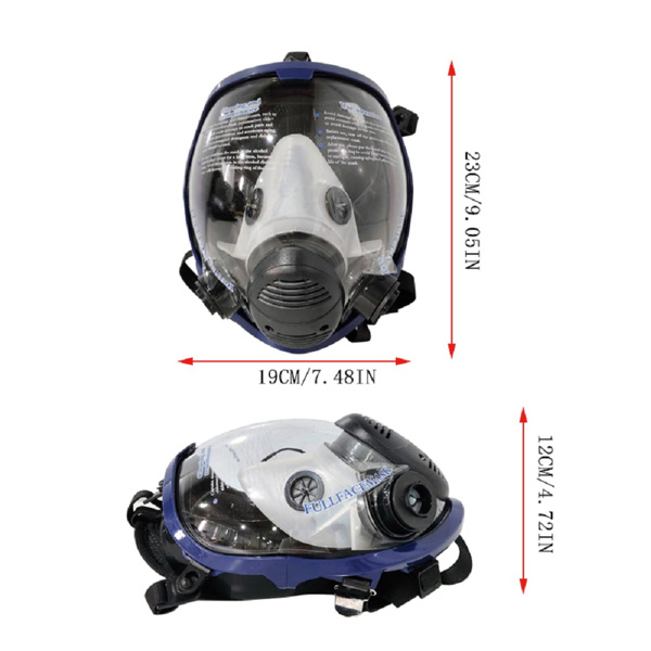 Facepiece Reusable Respirator 15 in 1 Full Face Gas Mask For Painting Spraying-7