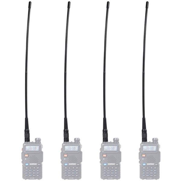 Baofeng Radio BF-771 Upgraded Antenna 14.96Inch Dual Band VHF/UHF High Gain Soft Whip Antenna for Baofeng Walkie Talkie UV-5R(All),UV-K5PLUS,BF-F8HP, BF-F8TD,UV-82(All)-1