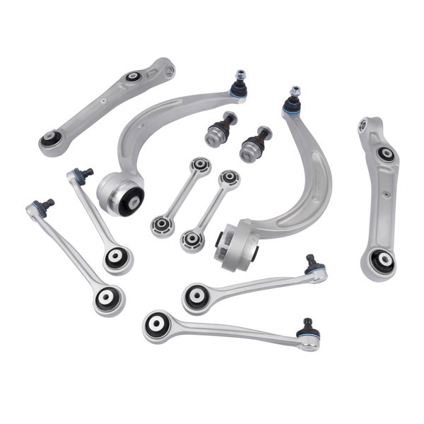 控制臂 12Pcs Front Control Arms w/Ball Joint Sway Bar Link for 17-19 Audi A4 A4 Quattro-4