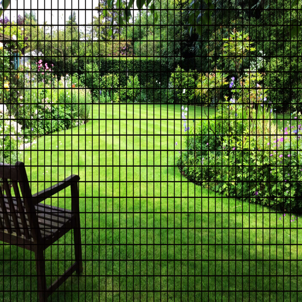 60inch x 50ft Black Vinyl Coated Hardware Cloth 2" X 4" 16Ga Welded Wire Mesh fence, PVC Coated Welded Chicken Wire Fencing, Metal Garden Plant Fencing, for Chicken Coop and Home Improvement -4