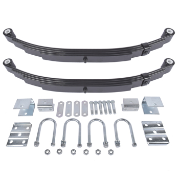 板簧套装 3500lb Single Trailer Axle Suspension Kit Leaf Spring U-bolt & Hanger Kit Include Complete tandem trailer axle hanger kit for 1-3/4\\" leaf springs