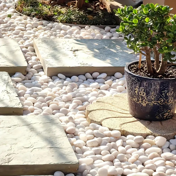 18lbs Large Pebbles for Landscaping, 2-3inch River Stones for Aquariums, High Polished Natural Decorative Stones for Vase Filling Fish Tanks Horticultural River Stones for Aquariums-5
