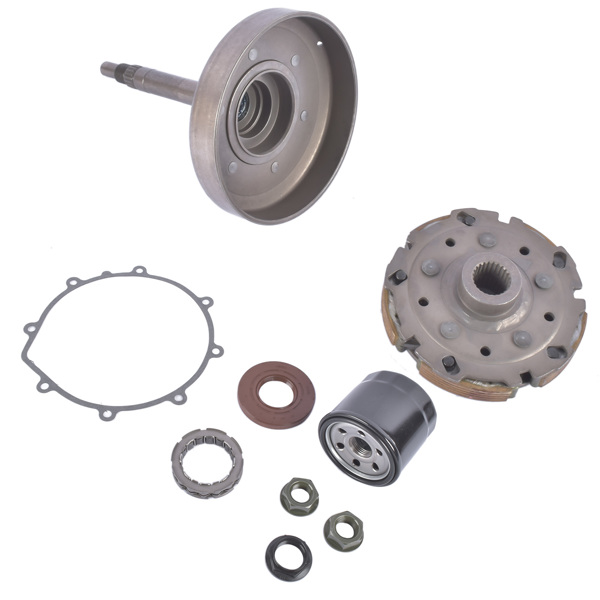 卡丁车离合器 Wet Clutch Shoe Kit Nut Drum Housing Bearing Filter One Way Gasket for HiSUN HS 400 UTV ATV Massimo 21210-F12-0000-5