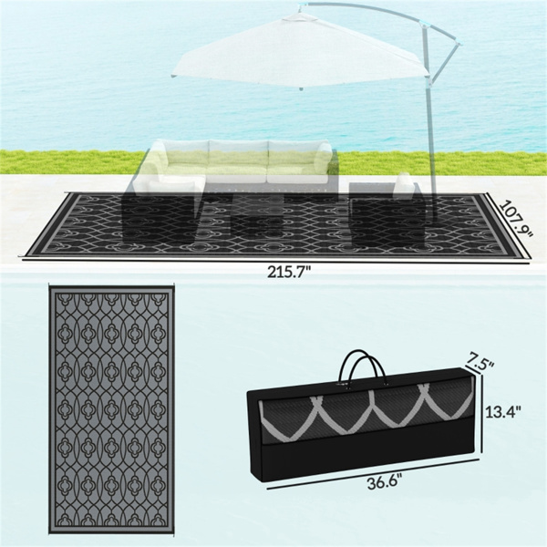 Reversible Outdoor Rug( Amazon Shipping)（Prohibited by WalMart）-3