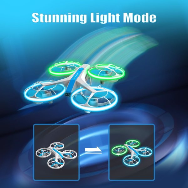 4DRC V33 RC无人机WIFI FPV RC四轴飞行器360°滚动玩具，飞行玩具RC玩具适合儿童，物流随机由UPS/USPS发送-8