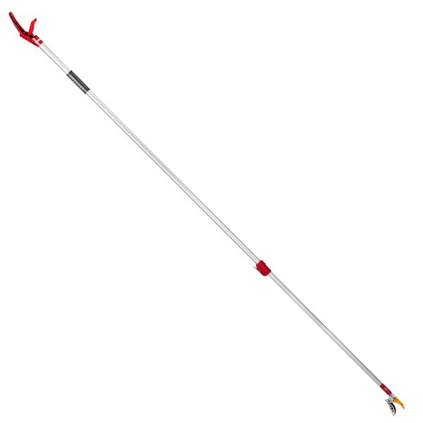 5.9-9.8FT 银+红 手动摘剪器 伸缩铝杆 铝杆+铁 杆式工具-1