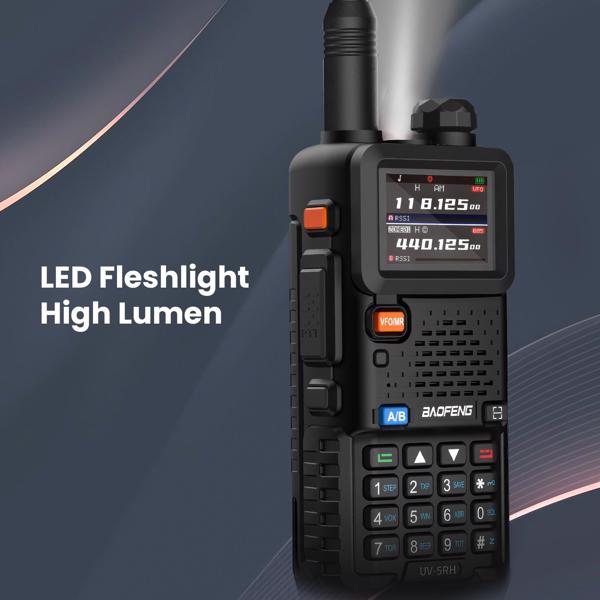 宝峰 baofeng UV-5RH 10w 彩屏大功率双频对讲机  黑色 （一个装）-5