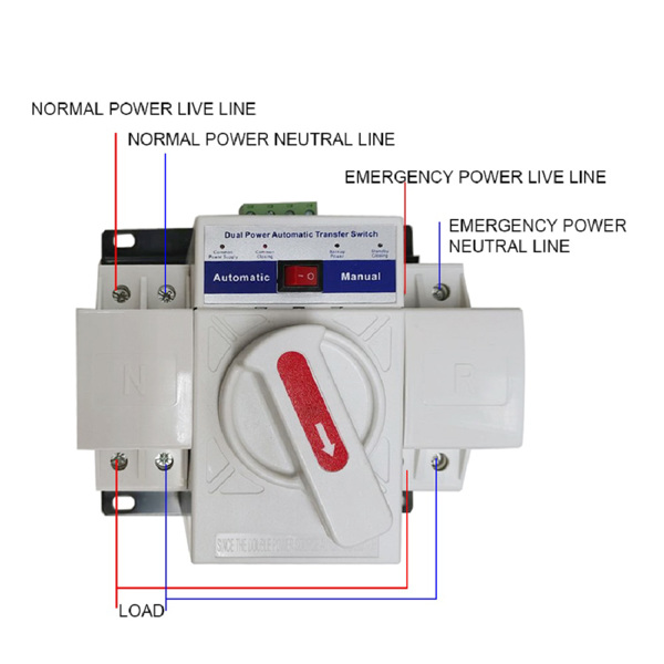 双电源自动转换开关220V 2P63A-5