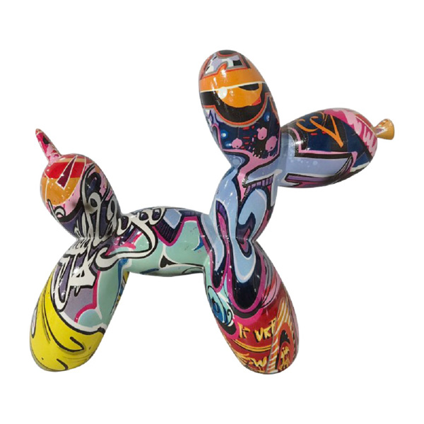 Resin Balloon Dog Sculpture, Cute Animal Resin Art Sculpture Crafts, Home Dining Table Decoration Sculpture-1