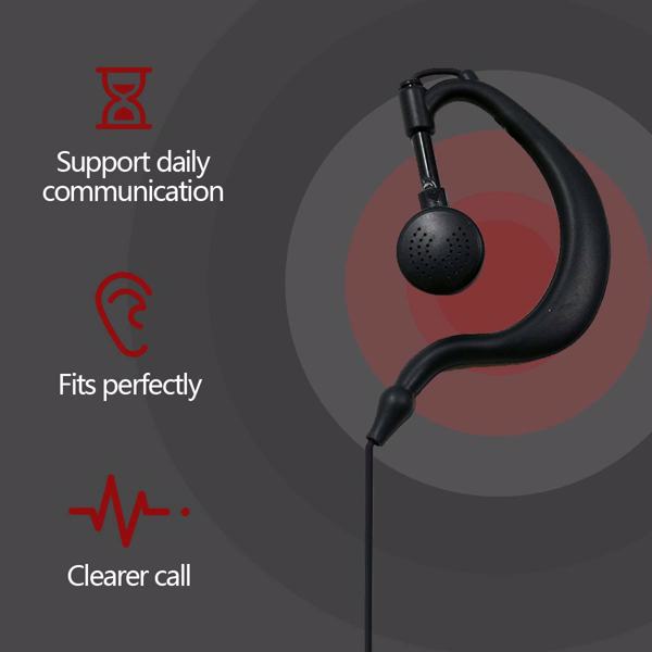 BAOFENG Two Way Radio Adjustable Earpiece, Ham Radio Comfortable K Port Headset | Walkie Talkie Convenience Durability Headphone Wireless Intercom Electronic Gadgets Audio Product-1