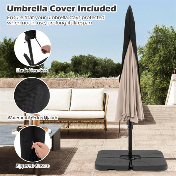 10 Feet Patio Cantilever Umbrella -10