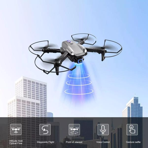 4DRC V20 RC无人机WIFI FPV 6K高清双摄像头手势照片四轴飞行器2电池，适合初学者。，物流由UPS/USPS/FEDEX/Amazon物流随机发送-7