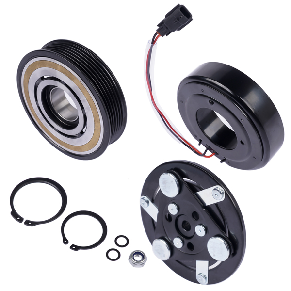 A/C电磁离合器 A/C Compressor Clutch Kit for Nissan Sentra S/SL/SR/SV 1.8L Sedan 2013-2019 926003SH0A 926003SH1A 926003SH1B CO29072C-5