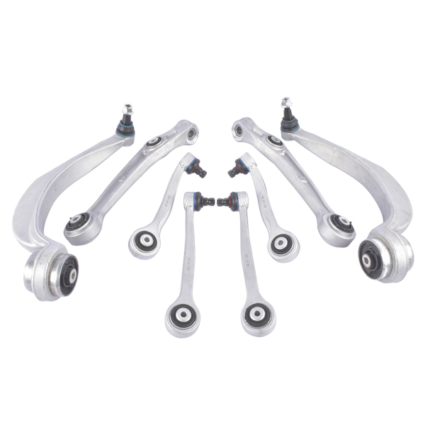 控制臂套装 8Pcs Control Arm & Ball Joint Assembly For 2010-2018 Audi A8 D4 S8 Quattro 4H0407505E 4H0407509E-1