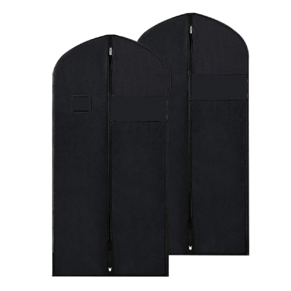 Dress Bag Garment Bag Suit Bags 60Inch Clothes Covers with Transparent Window Non-Woven Coat Bags for Wardrobe and Travel Dustproof, 4 Pack-4
