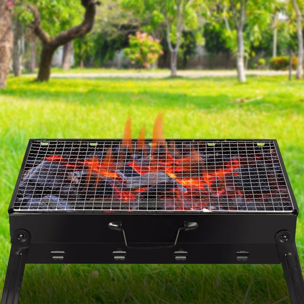 便携式 BBQ 烧烤架 可折叠炭烤架 露营 花园 户外 旅行-12