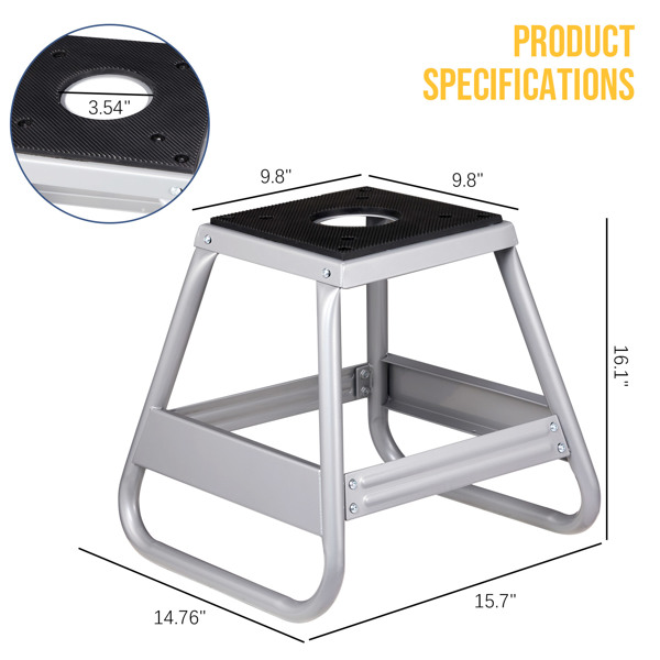 Motorcycle Motocross Dirt Bike Panel Stand Silver【Replace 22753940】-2