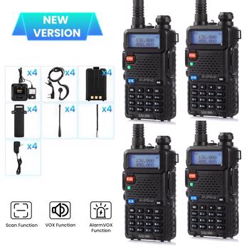 宝峰 UV-5R 双音多频对讲机（4台装）黑色