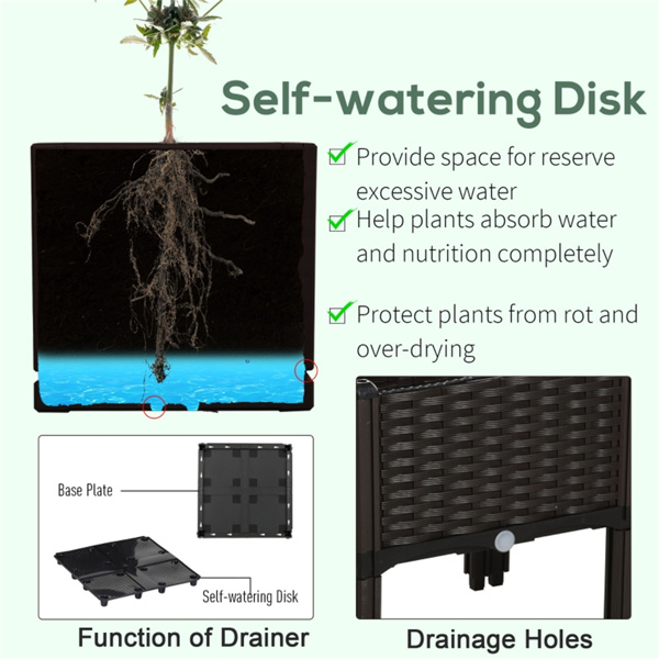 高架花园床/木制花盆 /木材种植箱（周末不发货）（ Amazon Shipping）（WalMart禁售）-5