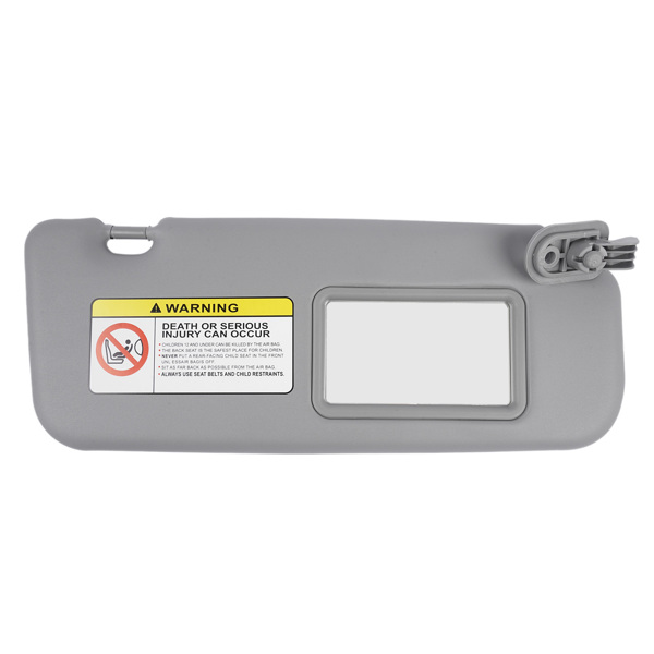 遮阳板 Front Right Passenger Side Gray Sun Visor for Hyundai Accent 1E 1.6L L4 Gas 852201R000-2