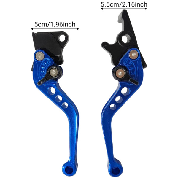 Motorrad 2 stücke 22mm 7/8" CNC Aluminium Motorrad Kupplung Trommel Bremshebel Griff ersatzteile Fit für Motorrad Universal(Blau)-1
