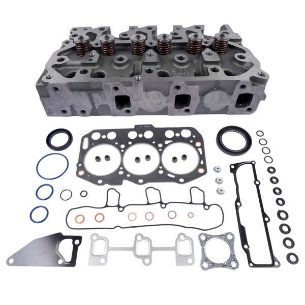 缸盖总成 For Yanmar 3TNV80F Engine Complete Cylinder Head Assy + Full Gasket Kit 3TNV80-4