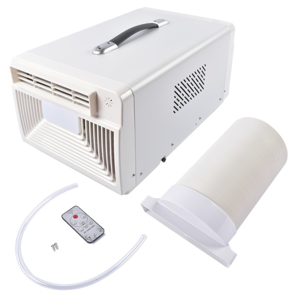 便携空调 110V AC Electric Portable Air Conditioner 650W Cooling Mini Outdoor Camping Tent RV AC Kit White -4