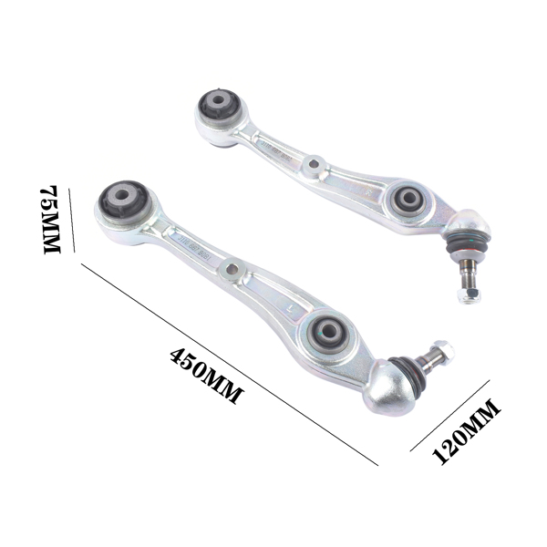 控制臂 2Pcs Front Lower Rearward Control Arm & Ball Joint Assembly for BMW iX X5 X6 X7 31106878081 31106878082-9