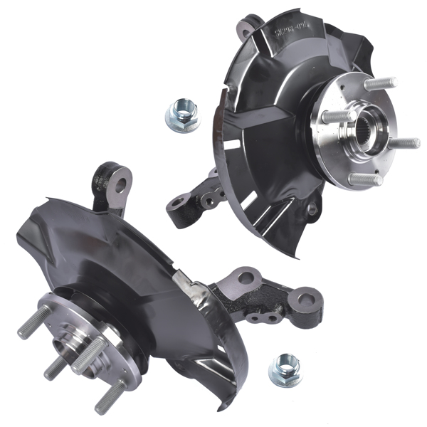转向节总成 2x Steering Knuckles Left & Right for Dodge Attitude Hyundai Accent 1.4L 1.6L L4 2014-2017-5