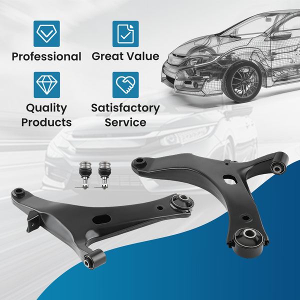 2x 前下控制臂带球头适用于 Subaru Legacy Outback 2005-2008 2009-4