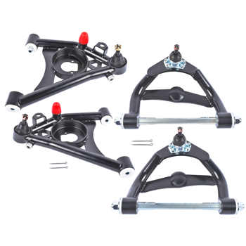 控制臂 Tubular Upper & Lower Control Arms Kit Powdercoated for GM G-Body Chevy Buick Olds 1978-1988
