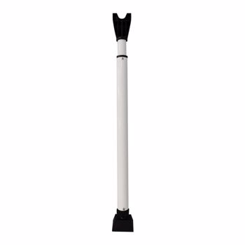 Tür Sicherheitsstange, Weiß 1-Pack Erweiterter Sicherheitsstange für Türen, Heavy Duty Türsicherung, Einstellbarer Balkontür Sicherung, Einbruchschutz Fenster, Tür Sicherheit für Zuhause, Wohnung