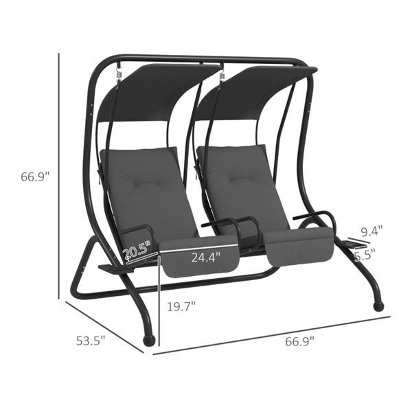 Outdoor Patio Swing Chair ( Amazon Shipping)（ Prohibited by WalMart ）-3