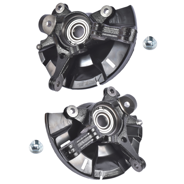 转向节总成 2x Steering Knuckles Left & Right for Dodge Attitude Hyundai Accent 1.4L 1.6L L4 2014-2017-7