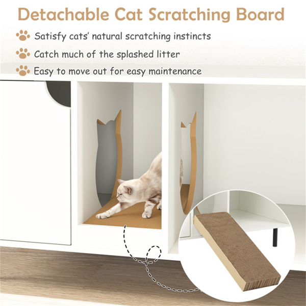 白色猫砂箱外壳 （amazon shipping-发货，WALMART/amazon禁止销售）周末不发货-7