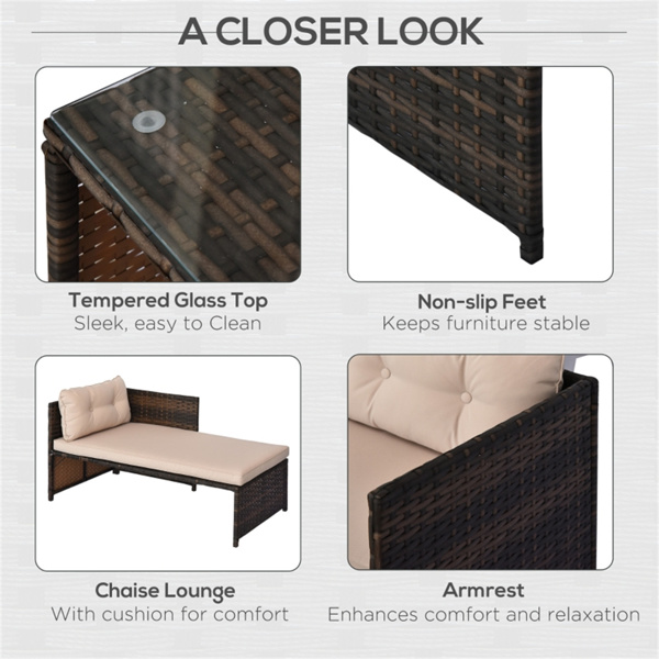  Pieces Patio Furniture Set-6