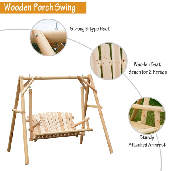 Outdoor Patio Swing Chair ( Amazon Shipping)（ Prohibited by WalMart ）-4