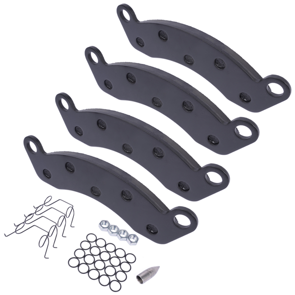 刹车片 4Pcs 10-12 k Trailer Disc Brake Pad Set for Dexter K71-180-00 2 Wheels Semi-Metallic-2