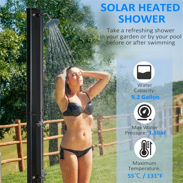 Solar heated shower( Amazon Shipping)（Prohibited by WalMart）-4