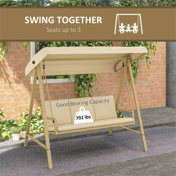 Outdoor Patio Swing Chair ( Amazon Shipping)（ Prohibited by WalMart ）-7