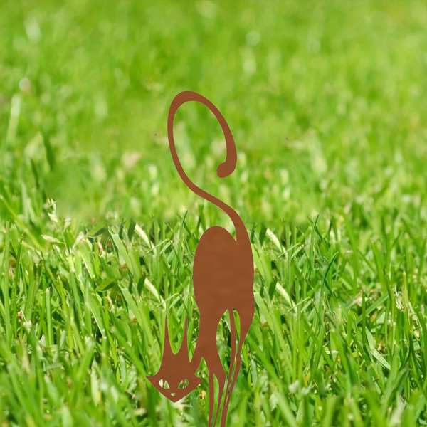 Resistant Iron Cat Tree - Branch Ornament: Add Lively Appeal to Your Garden! Outdoor Statues.-6
