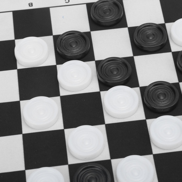束口袋绒布袋便携鼠标垫棋盘国际象棋国际跳棋二合一套装-7