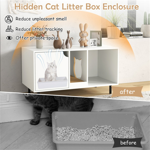 白色猫砂箱外壳 （amazon shipping-发货，WALMART/amazon禁止销售）周末不发货-9