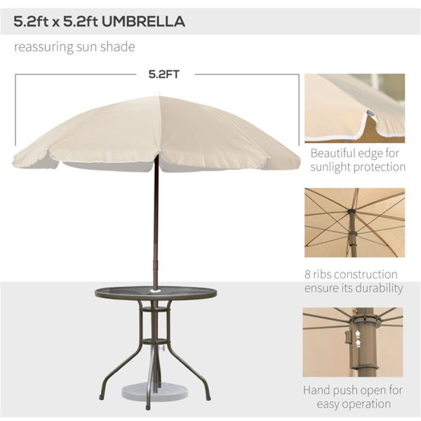 户外餐桌椅套餐带雨伞 （ Amazon Shipping）（WalMart禁售）（周末不发货）-5