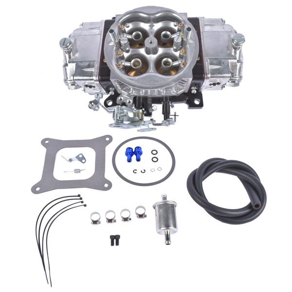 化油器 750 CFM Billet Aluminum 4 Barrel Square Bore Double Pumper Race Carburetor BR-67200 Gasoline Mechanical No Choke-1