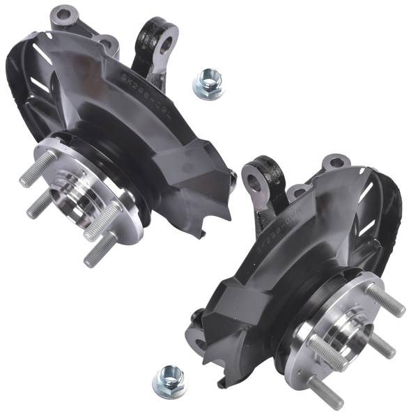 转向节总成 2x Steering Knuckles Left & Right for Dodge Attitude Hyundai Accent 1.4L 1.6L L4 2014-2017-3