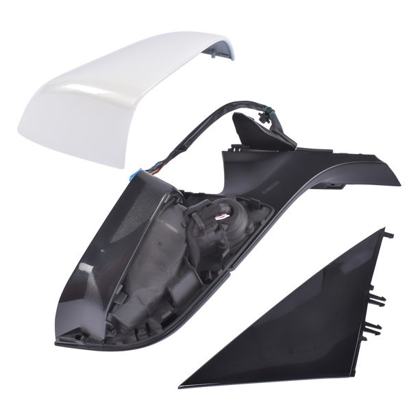 后视镜 Right Side Passenger Side Mirror Power Folding White For Tesla Model 3 M3 2017-2023 ABS Plastic Heated Side View 13PIN Memory Recall Power Glass Adjusted 51167177128-6