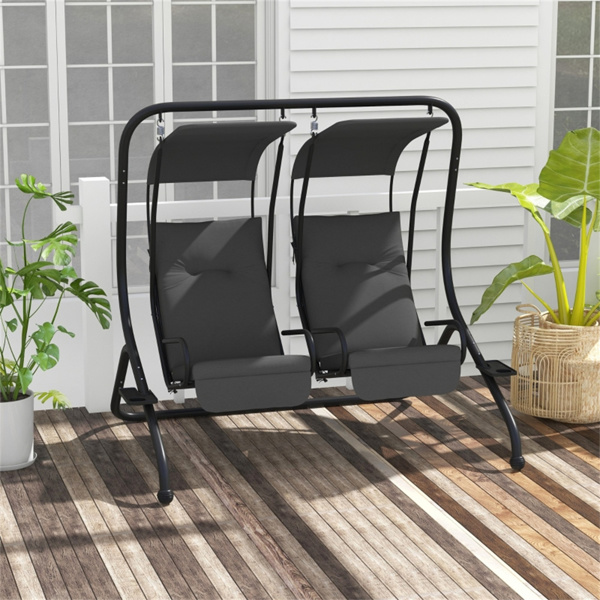 Outdoor Patio Swing Chair ( Amazon Shipping)（ Prohibited by WalMart ）-2