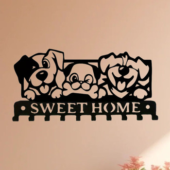 Delightful Metal Doggie Wall - Fixed Key Holder, Vintage - Style Decorative Hook for Keys in Home, Office, Vehicle - One Piece, Utility Hooks.