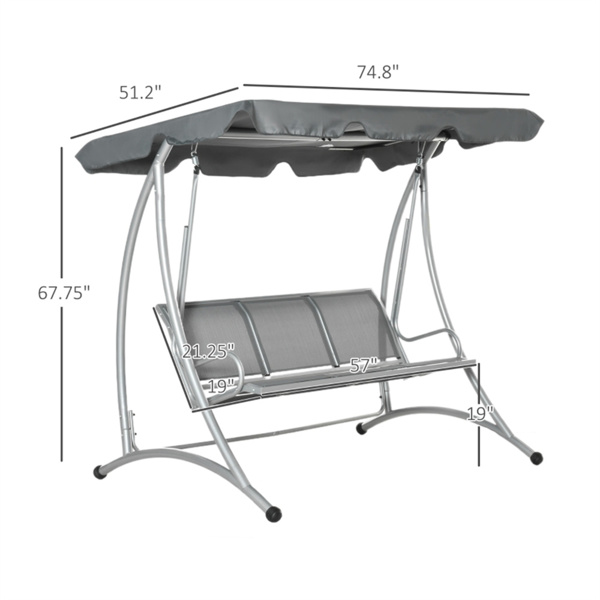 Outdoor Patio Swing Chair ( Amazon Shipping)（ Prohibited by WalMart ）-3